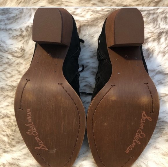 Sam Edelman Millard Lace Up Suede Booties - Picture 3 of 3